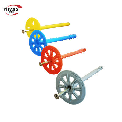 গ্যালভানাইজড স্টিল ওয়াল প্লাগ প্লাস্টিক নিরোধক অ্যাঙ্কর স্ক্রু ফাস্টেনার