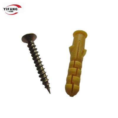 টেকসই নাইলন নিরোধক ওয়াল প্লাগ 8*80 প্লাস্টিক সম্প্রসারণ অ্যাঙ্কর