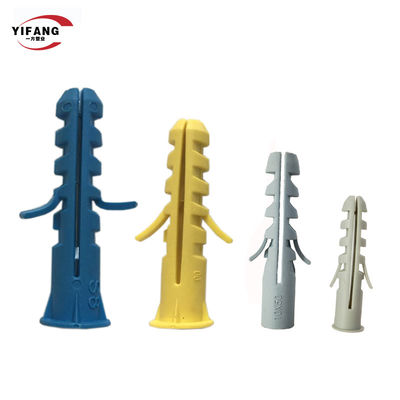 ঠালা এবং কঠিন প্রাচীরের জন্য 6 মিমি 8 মিমি পিপি নাইলন প্লাস্টিক সম্প্রসারণ বোল্ট