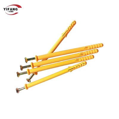 প্লাস্টিক সম্প্রসারণ অ্যাঙ্কর ড্রাইওয়াল স্ক্রু প্লাগ কমন স্ট্যান্ডার্ডের মতো হলুদ নীল মাছ