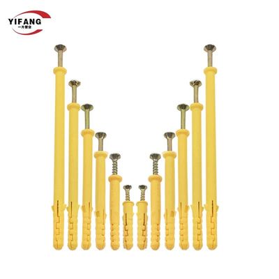 টেকসই ইট স্ক্রু অ্যাঙ্কর, কাউন্টারসাঙ্ক হেড প্লাস্টিক ফাঁপা ওয়াল প্লাগ