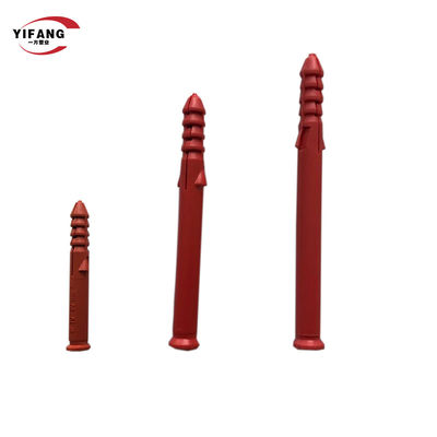 6*30 8*80 10*50 বিল্ডিং সজ্জার জন্য প্লাস্টিক নিরোধক ফিক্সিং পেরেক